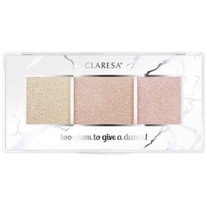 Claresa Claresa Too Glam To Give A Damn paleta rozświetlaczy 12 Golden Glow 12.5g