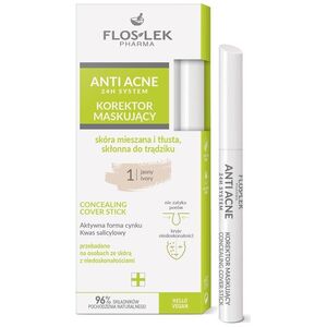 Floslek Floslek Anti Acne 24h System korektor maskujący 1 Jasny