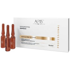 Apis Apis Depiq Pro System depigmentująca ampułka z -arbutyną 1% i kompleksem rozjaśniającym 2% 10x3ml