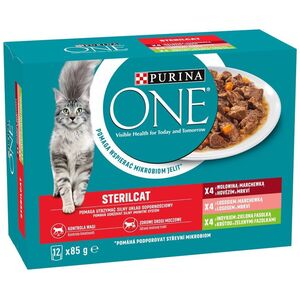 PURINA NESTLE PURINA One Sterilcat mix smaków - mokra karma dla kota - 12x85g