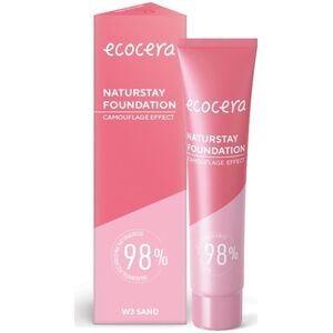 Ecocera  ECOCERA Naturstay Foundation Naturalny Podkład - efekt kamuflażu W3 Sand 30ml
