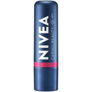 Nivea NIVEA Pomadka pielęgnująca do ust Caring Beauty 3w1 Pink 4.8 g