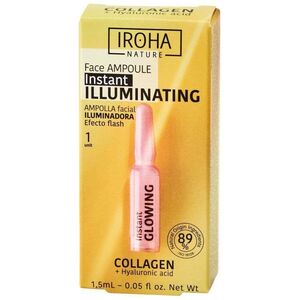 Iroha Instant Flash Illuminating Face Ampoule rozświetlająca ampułka do twarzy z kolagenem i kwasem hialuronowym 1.5ml