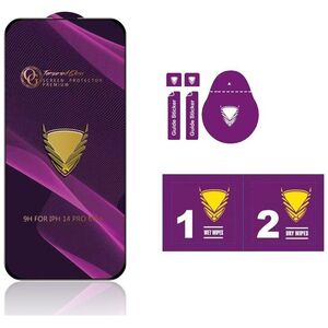 TelForceOne Szkło Hartowane Og Premium Do Samsung Galaxy S22 Plus / S23 Plus 5G Czarna Ramka
