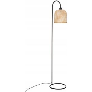 Atmosphera Lampa podłogowa ALI z plecionym, bambusowym kloszem, 159 cm