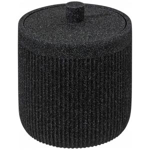 5five Pojemnik na waciki i patyczki ONYX, łupek, Ø 9,9 cm