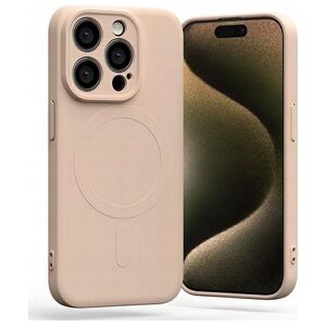 Mercury Mercury MagSafe Semi-Silicone iPhone 15 Pro 6,1" różowo-piaskowy /pink sand