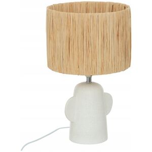 Atmosphera Ceramiczna lampa stołowa z kloszem RAIA, 42 cm