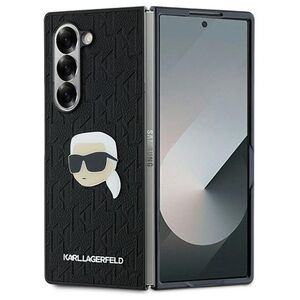 Karl Lagerfeld case for Samsung Galaxy Z Fold6 KF002202 black Saffiano Monogram Head Pin 3666339322540