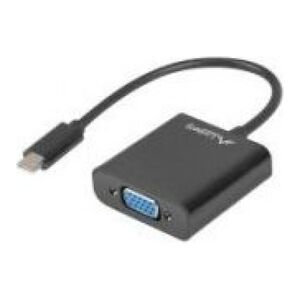 Adapter USB Lanberg USB-C - VGA Czarny  (AD-UC-VG-01)
