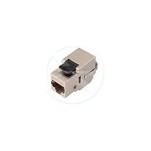 Solarix Keystone CAT6 STP RJ45 czarny samogwintująca (SXKJ-6-STP-BK-SA)