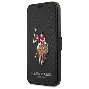U.S. Polo Assn US Polo USFLBKP12MPUGFLBK iPhone 12/12 Pro 6,1" czarny/black book Polo Embroidery Collection