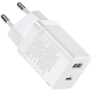 Ładowarka Baseus Super Si Pro 1x USB-A 1x USB-C 3 A (BSU2902WHT)