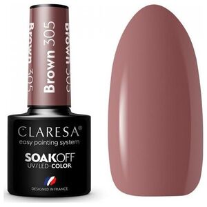 Claresa CLARESA_Soak Off UV/LED Brown lakier hybrydowy 305 5g
