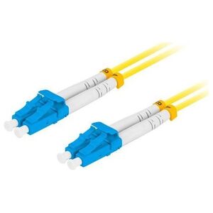 Lanberg PATCHCORD ŚWIATŁOWODOWY SM LC/UPC-LC/UPC DUPLEX 3.0MM LSZH G657A1 1M ŻÓŁTY LANBERG