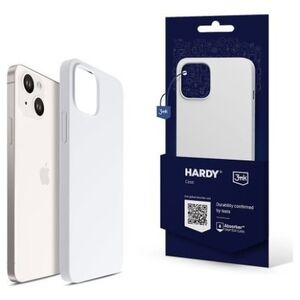 3MK Etui Hardy Silicone MagCase Silver-White Apple iPhone 15 Pro Max