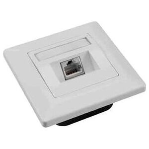 Solarix Gniazdko Solarix CAT6 STP 1 x RJ45 pod tynk białe