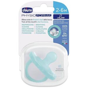 Chicco PhysioForma Luxe smoczek silikonowy uspokajający 2-6m Miętowy
