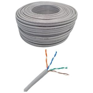 NetRack Kabel sieciowy LAN kat. 5e UTP, 50m, CCA, Netrack, szary