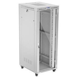Lanberg Szafa instalacyjna Rack stojąca 19" 42U 800x1000 szara drzwi szklane LCD Lanberg (flat pack)