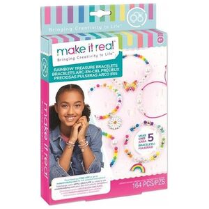 Make it real MAKE IT REAL Bransoletki Rainbow Treasur, zestaw kreatywny