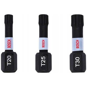 Bosch ZESTAW BITOW IMPACT CONTROL 3 SZT. 25MM /T20, T25, T30 / BOSCH
