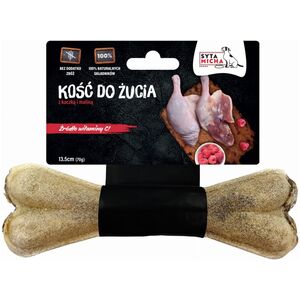 Syta Micha SYTA MICHA Kość do żucia dla psa z kaczką i malinami 13,5cm