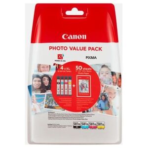 Tusz Canon oryginalny tusz CLI-581 XL, CMYK + 4x6 Photo Paper (50 sheets) (2052C004)