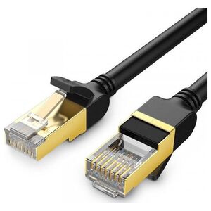 Ugreen Okrągły kabel sieciowy UGREEN NW107 Ethernet RJ45, Cat.7, STP, 0.5m (czarny)