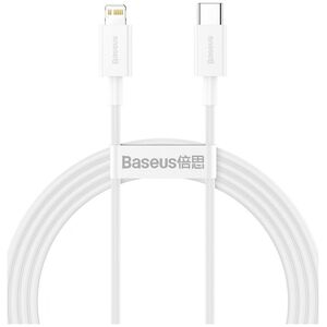 Kabel USB Baseus USB-C - Lightning 1.5 m Biały (CATLYS-B02)