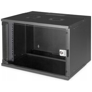 Szafa Digitus Szafa wisząca jednosekcyjna DIGITUS 19" 7U, SOHO PRO 370 x 540 x 400 mm, drzwi szyba, czarny, niezmontowana, 60kg