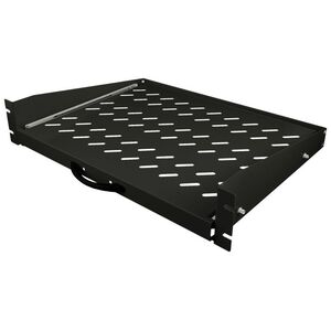 Alantec Półka wysuwana 19" 2U głęb. 350mm, kolor czarny, 4 punkty mocowania ALANTEC