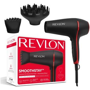 Suszarka Revlon Revlon Smoothstay Coconut Oil RVDR5317E fén na vlasy, 2000 W, 2 rychlosti, 3 teploty, černá