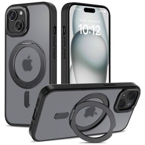 Case for IPHONE 15 Tech-Protect MagRing MagSafe Matte black 5906302312535