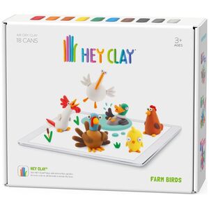 Tm Toys Hey Clay - Masa plastyczna do lepienia ptaków z farmy