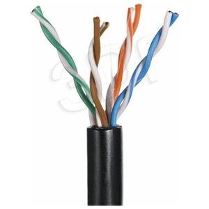 Q-Lantec Kabel instalacyjny, kat.5e, PVC, 305m, drut, zewnętrzny (KIU5OUTS305Q)