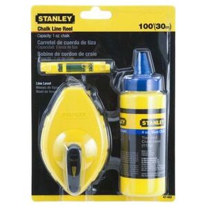 Stanley Sznur traserski OPP 30m + kreda 115g + poziomica sznurkowa (47-443)