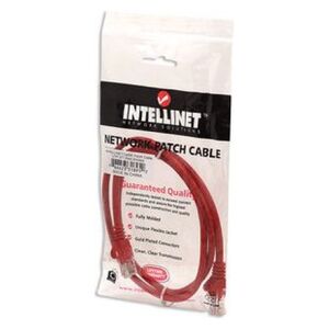 Intellinet Network Solutions patch cord RJ45, snagless, kat. 5e UTP, 1m czerwony (318952)