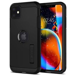 Spigen Etui Spigen Tough Armor do Apple iPhone 11 Black uniwersalny