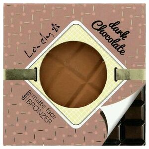Lovely Dark Chocolate Deep Matte Face Bronzer czekoladowy matowy puder brązujący do twarzy i ciała 9g