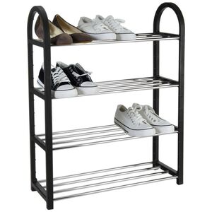 Storage Solutions Regał szafka organizer stojak na buty 4 poziomy uniwersalny