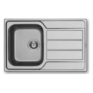 Zlewozmywak Pyramis  1-komorowy Athena z ociekaczem 79 x 50cm inox (100178701)