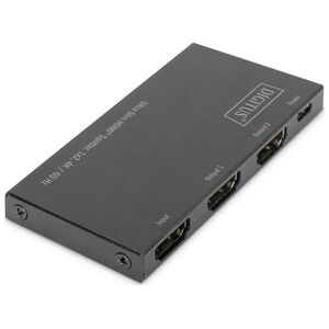 Digitus Rozdzielacz (Splitter) DIGITUS Ultra Slim HDMI 1x2, 4K 60Hz 3D HDR, HDCP 2.2, 18 Gbps, Micro USB