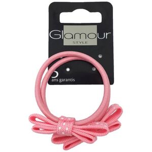 Glamour GLAMOUR_Gumka do włosów Czerowna z kokardą