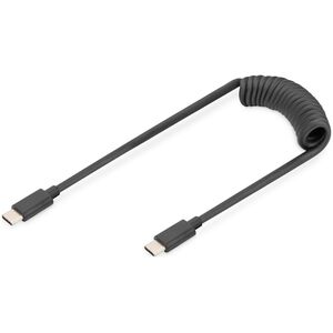 Kabel USB Digitus USB-C - USB-C 1 m Czarny (AK-300431-006-S)