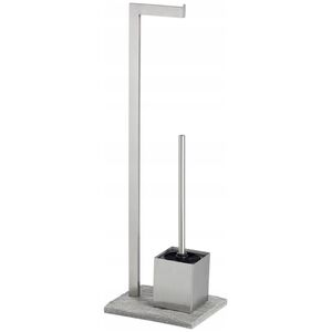 Wenko Stojak na papier toaletowy i szczotkę do WC, GRANITE - 2 w 1, WENKO
