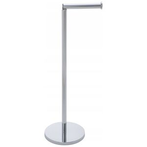 Wenko Stojak na papier toaletowy z uchwytem, kolor srebrny - 2w1, WENKO