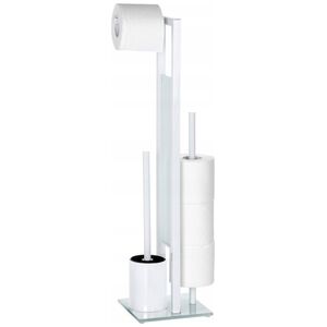 Wenko Stojak na papier toaletowy i szczotkę do WC, RIVALTA WHITE - 3 w 1 , WENKO