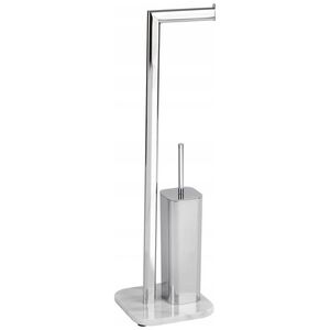 Wenko Stojak na papier toaletowy i szczotkę do WC, ONYX- 2 w 1, WENKO