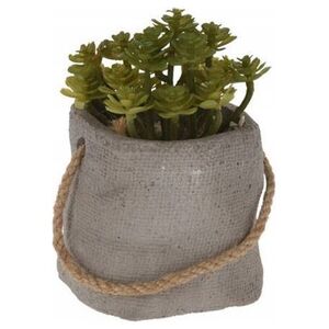 Home Styling Collection Sztuczna roślina w doniczce cementowej, Ø 8 cm